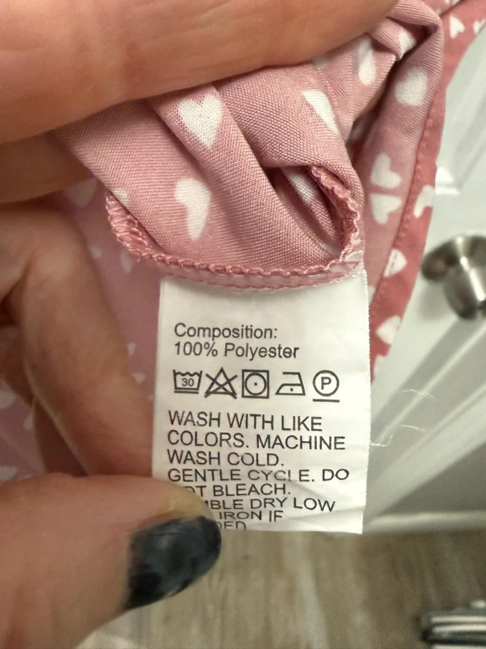 Shein Curve Pink Polka Dot Hearts Sleeveless  Mini Dress W/ Ties 2XL (34-4) - Picture 9 of 13